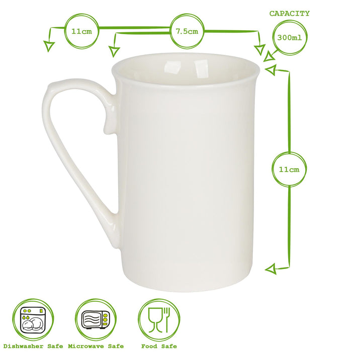 25th Anniversary New Bone China Mug Set - 300ml