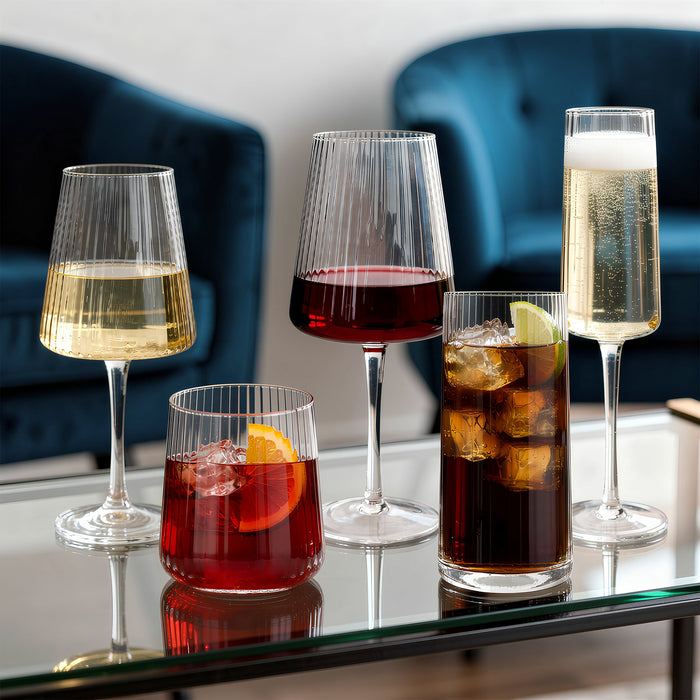 260ml Chelsea Optic Crystal Champagne Flutes - Pack of 6