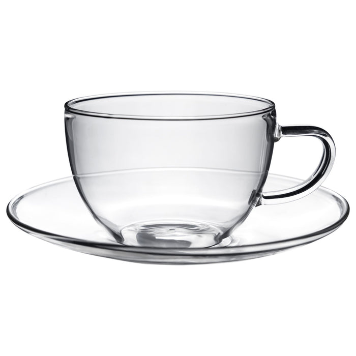 Argon Tableware Glass Tea Cup and Saucer Sets