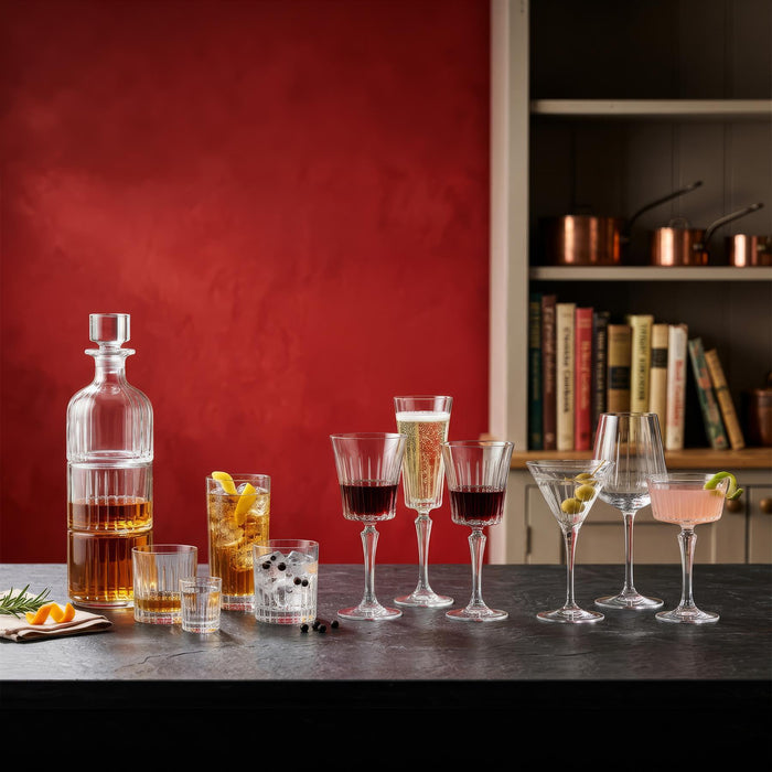 260ml Timeless Crystal Glass Champagne Saucers - Pack of Six
