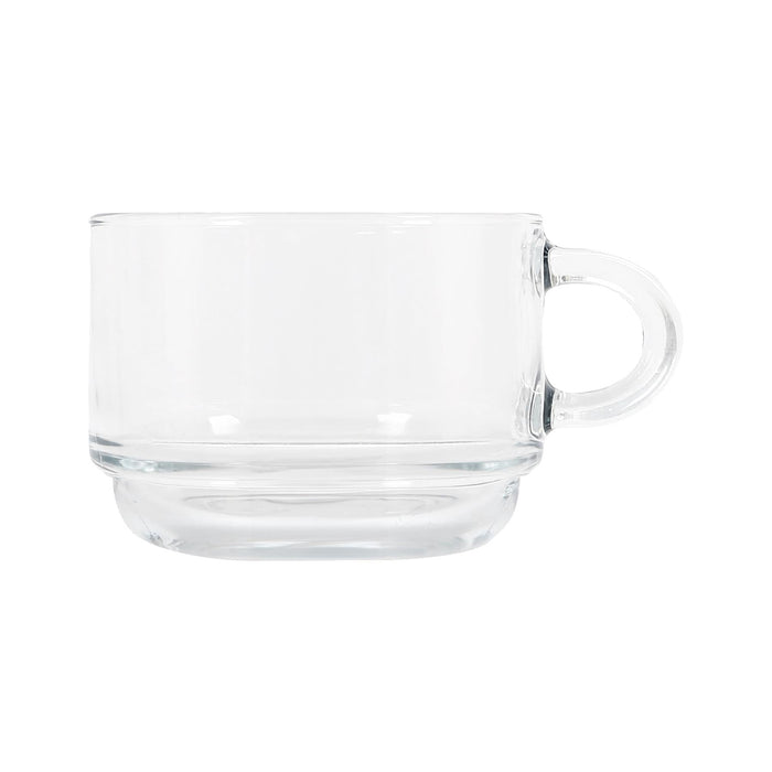 270ml Cozy Stacking Glass Coffee Cups - Pack of Six