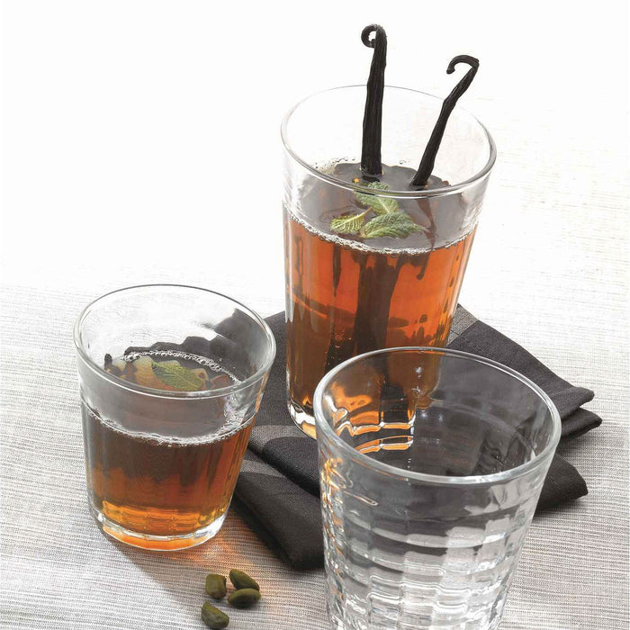 275ml Clear Prisme Tumbler Glasses - Pack of Six