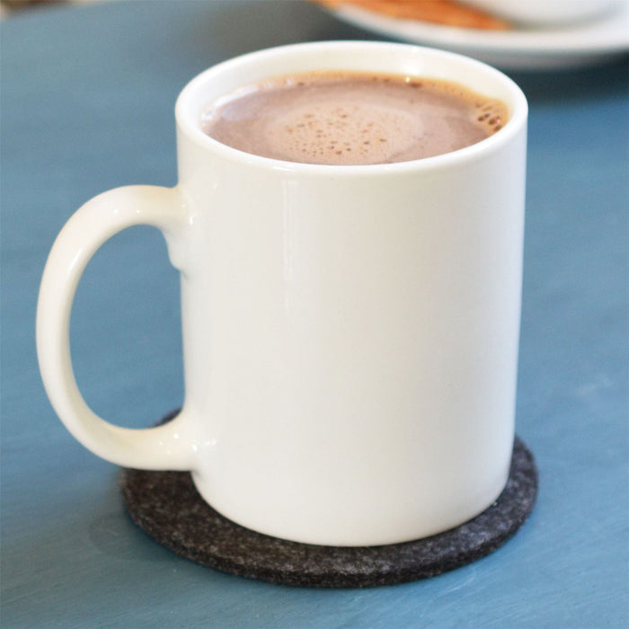 285ml White China Coffee Mugs - Pack of Six