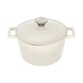 2.8L Pebble Gloss Round Cast Iron Casserole Dish