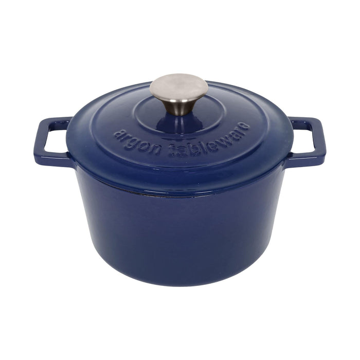 2.8L Round Cast Iron Casserole Dish
