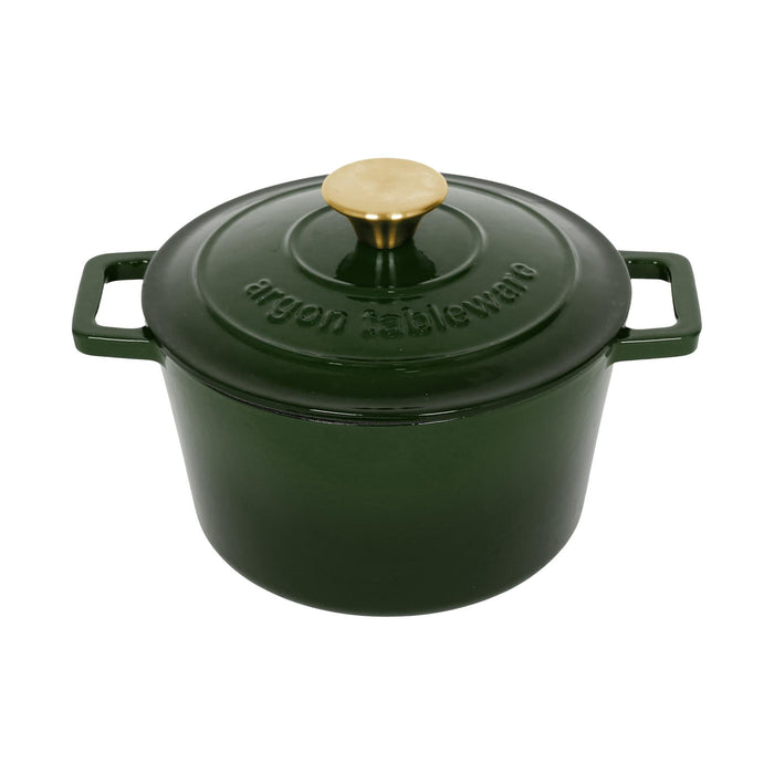 2.8L Round Cast Iron Casserole Dish