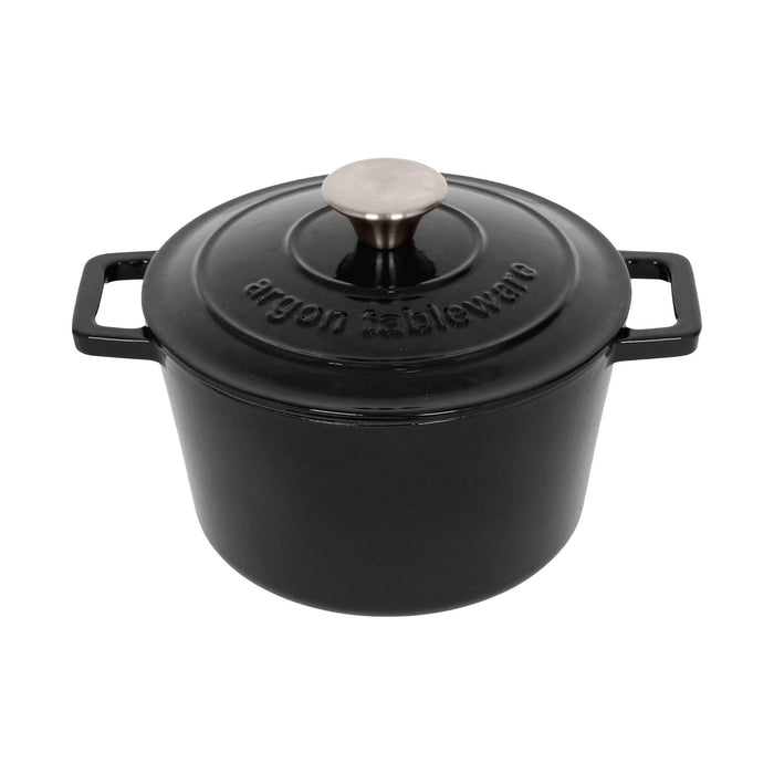 2.8L Round Cast Iron Casserole Dish