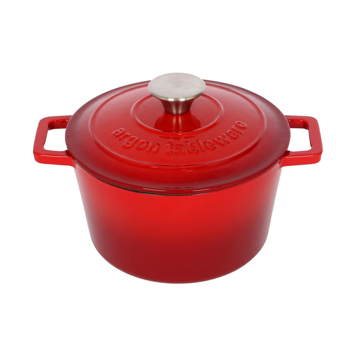 2.8L Round Cast Iron Casserole Dish