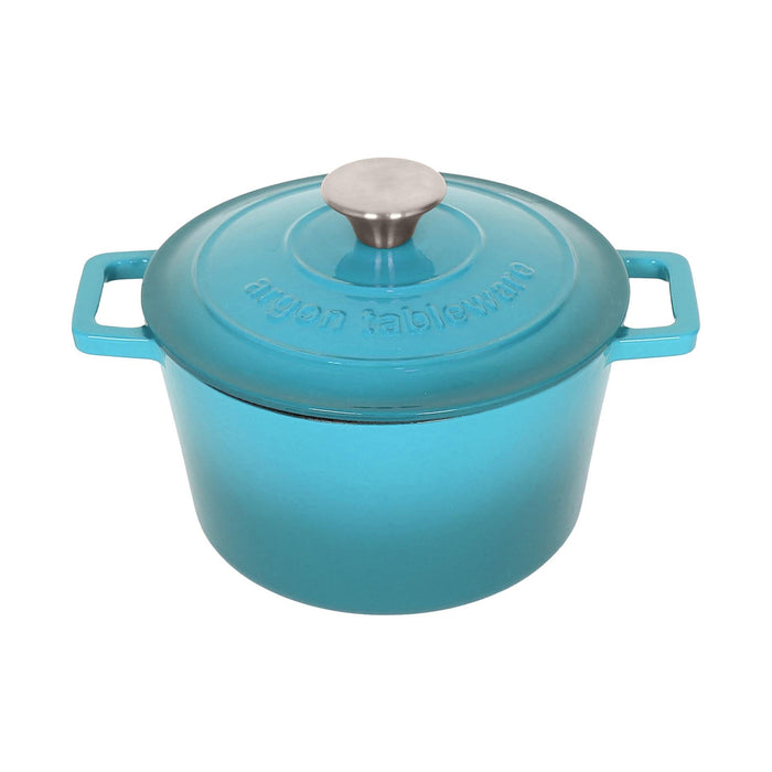 2.8L Round Cast Iron Casserole Dish