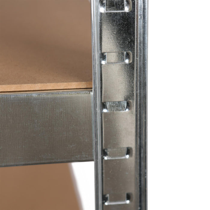 2pc 5-Tier Galvanised Steel Garage Shelving Units Set - 90cm x 40cm x 180cm