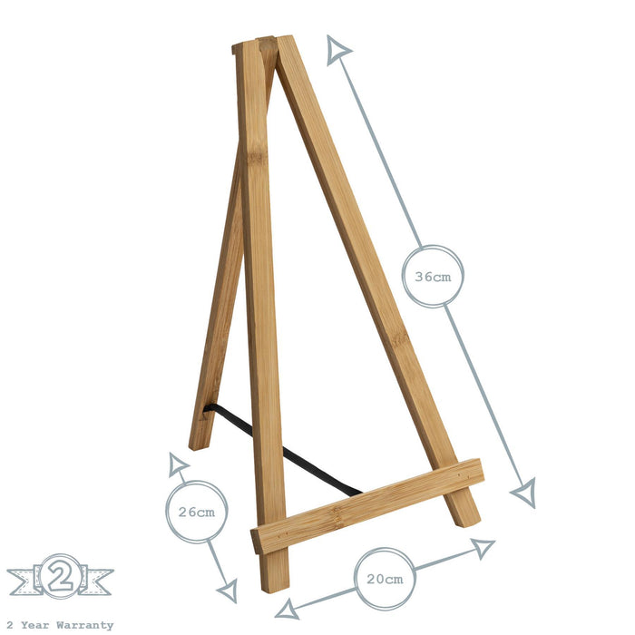 2pc Wooden Table Easel & Slate Board Set