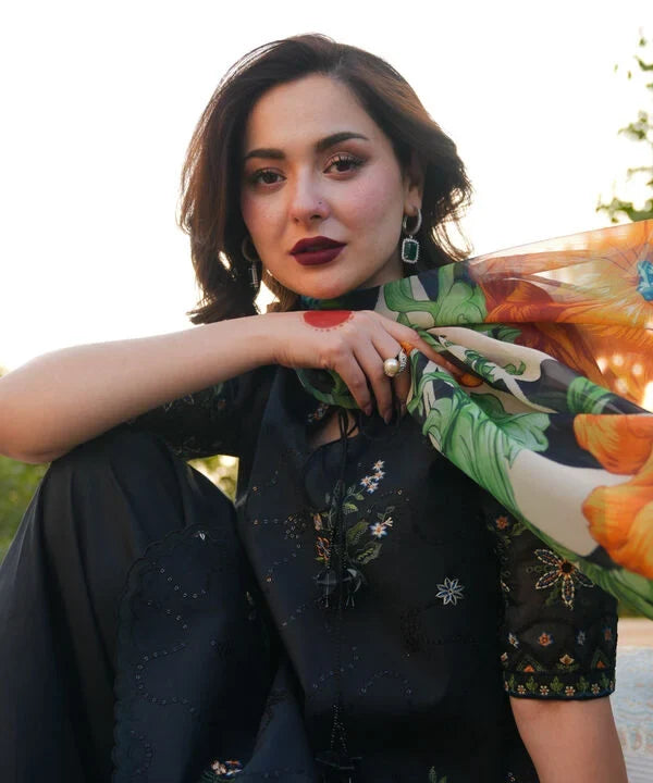 3 Piece - Embroidered Cotton Suit