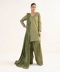 3 Piece - Embroidered Crosshatch Suit
