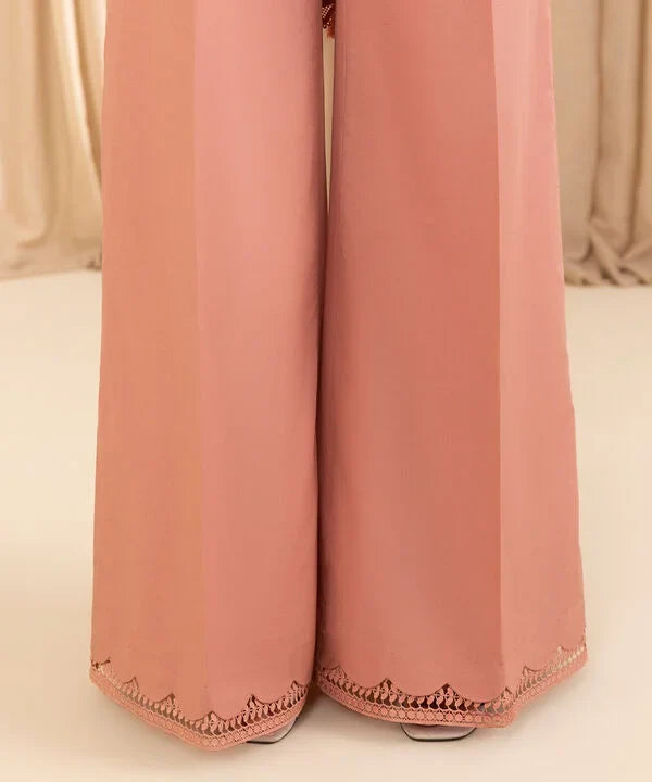 3 Piece - Embroidered Dobby Suit