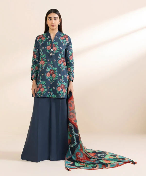 3 Piece - Printed Lawn Suit