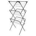 3 Tier Foldable Clothes Airer - Black