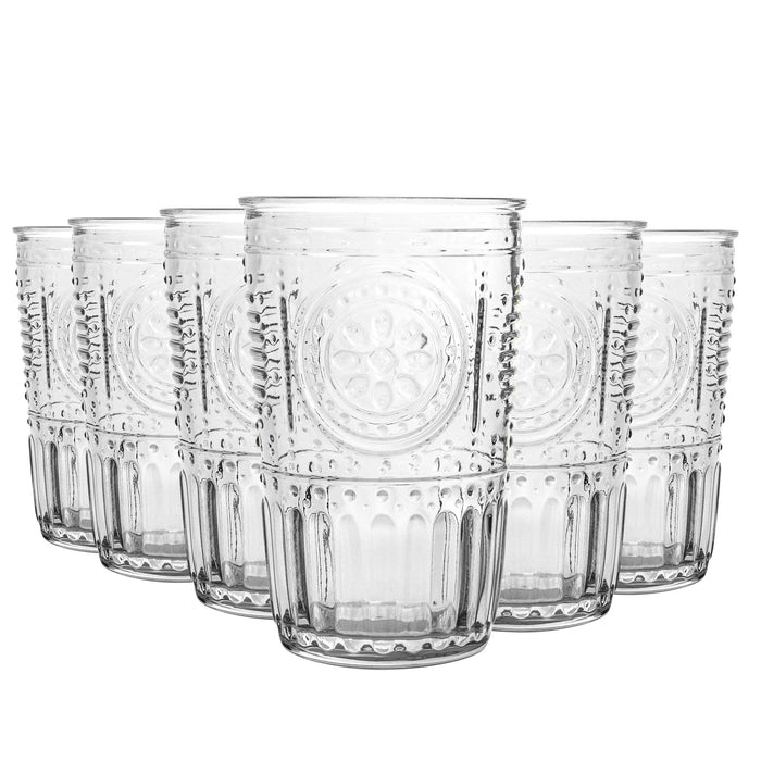 300ml Romantic Highball Glasses - Pack of Six