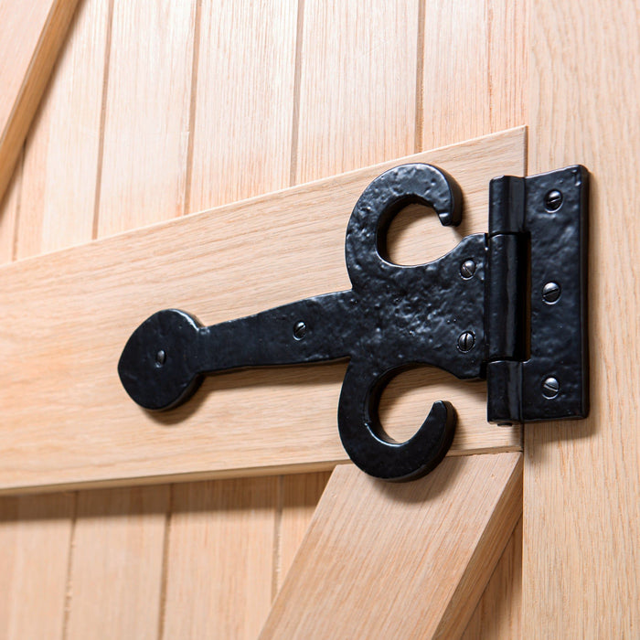 300mm Black Arrowhead T-Hinge