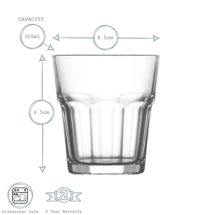 305ml Aras Whisky Glasses - Pack of Six