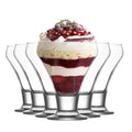 LAV 6 Piece Frosty Glass Ice Cream Bowls Set - 305ml
