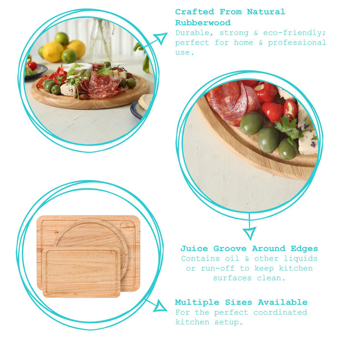 30cm Round Wooden Chopping Board
