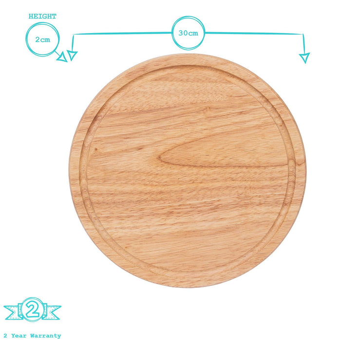 30cm Round Wooden Chopping Board