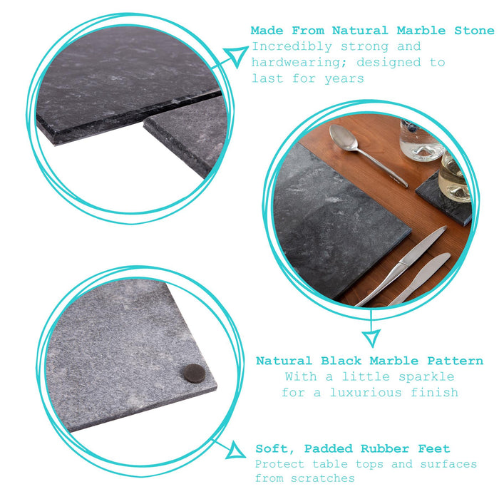 30cm x 20cm Rectangle Marble Chopping Board