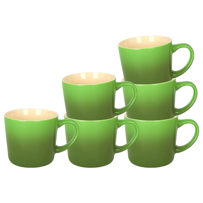 330ml New Bone China Ombre Mugs - Pack of Six