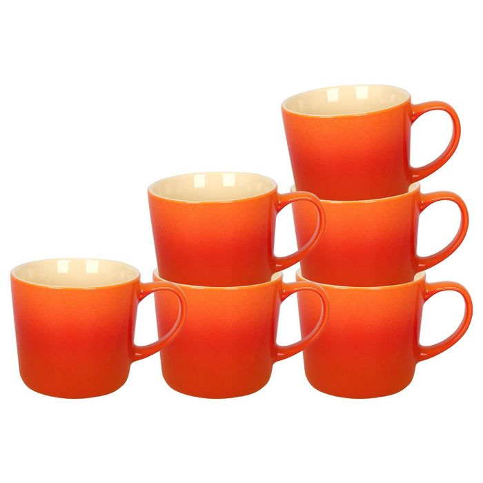 330ml New Bone China Ombre Mugs - Pack of Six