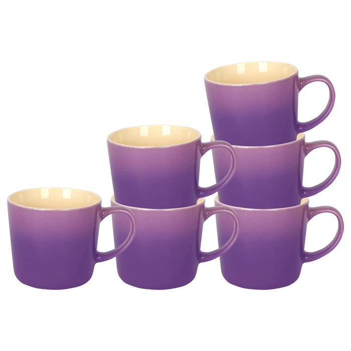 330ml New Bone China Ombre Mugs - Pack of Six