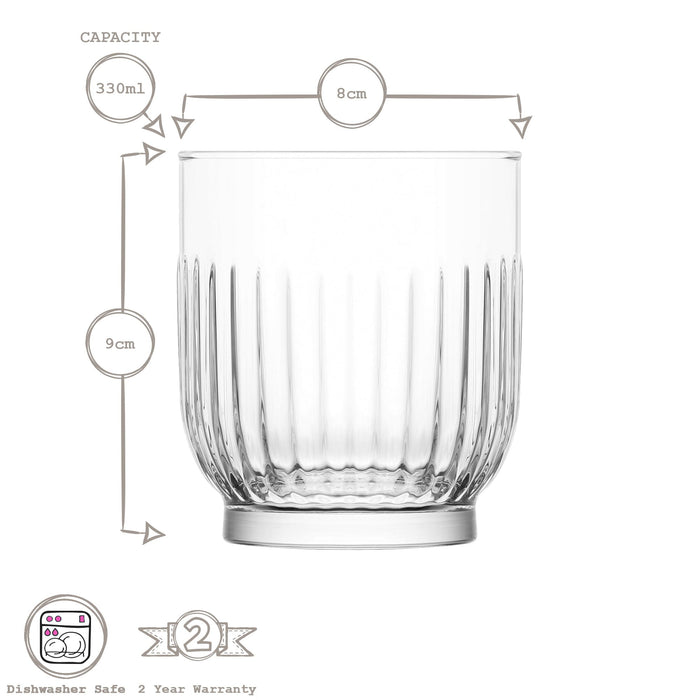 330ml Tokyo Whisky Glasses - Pack of Six