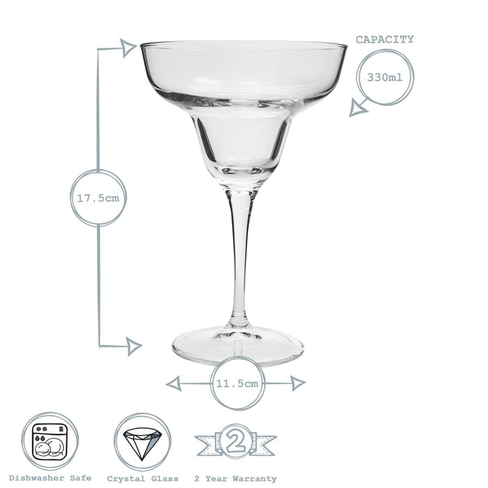 330ml Ypsilon Margarita Glasses - Pack of Six