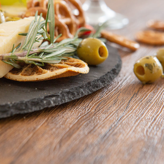 33cm Round Slate Serving Platter