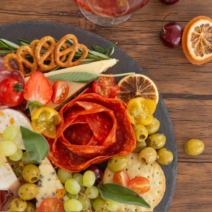 33cm Round Slate Serving Platter