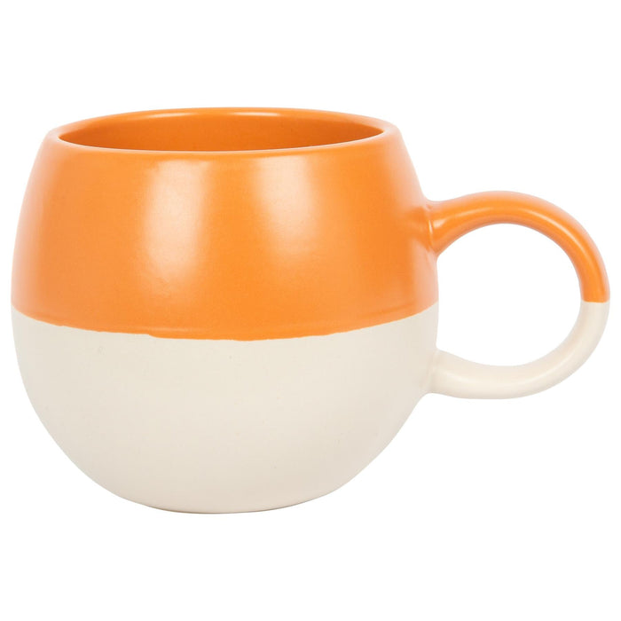 340ml Colour Block Stoneware Sphere Mug