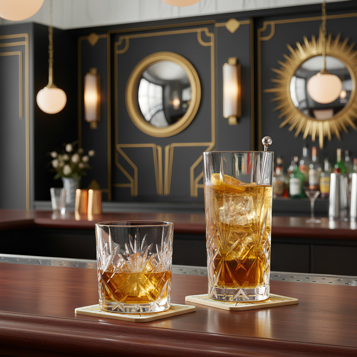 340ml Crystal Whisky Glasses - Pack of 6