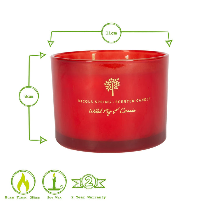 350g Double Wick Wild Fig & Cassis Soy Wax Scented Candle