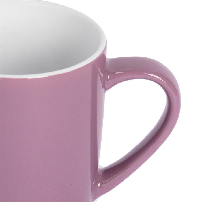 350ml Purple Coloured Coffee Mugs - Pack of Six