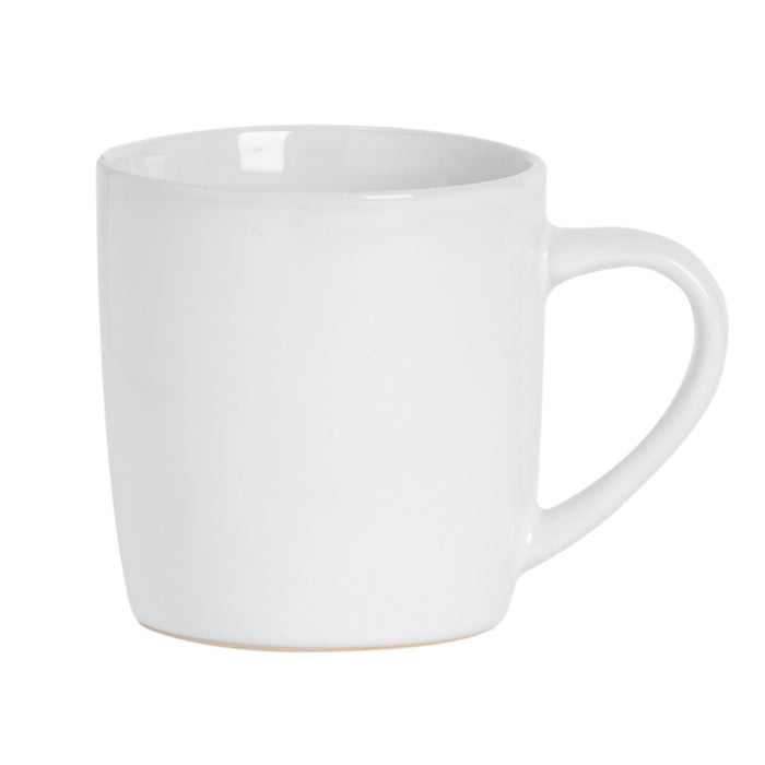 350ml White Coloured Coffee Mugs - Pack of Six