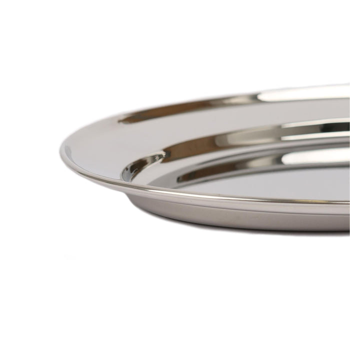 35cm x 24cm Oval Stainless Steel Serving Platter