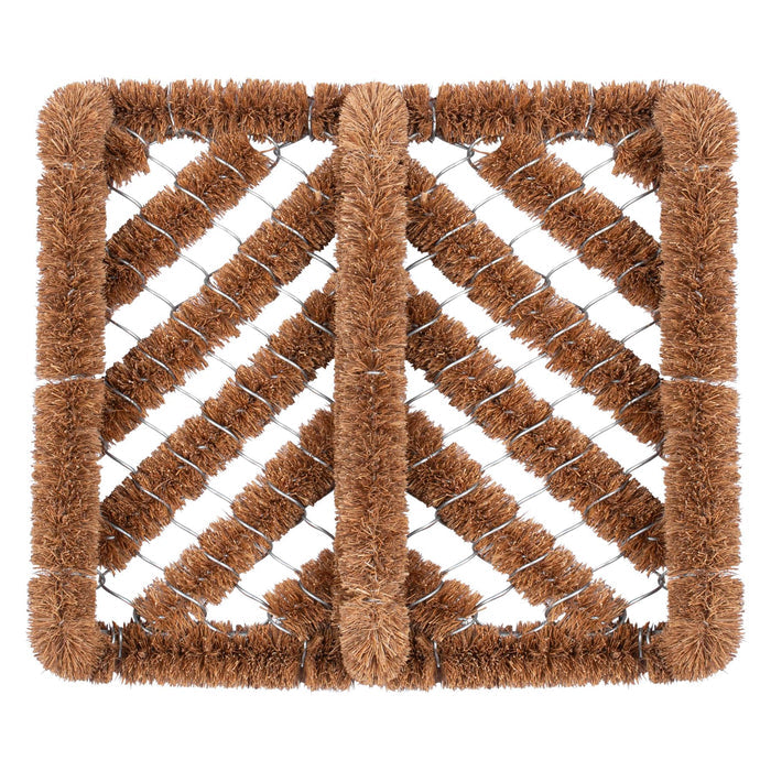 35cm x 30cm Natural Coir Scraper Door Mat - By Nicola Spring