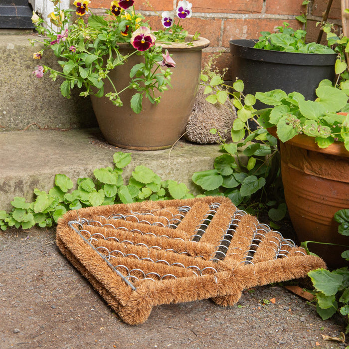 35cm x 30cm Natural Coir Scraper Door Mat