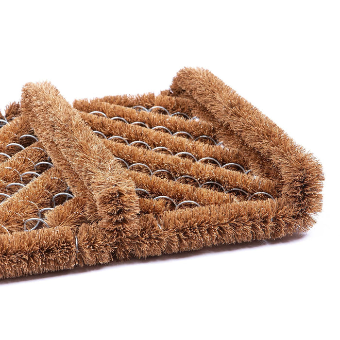 35cm x 30cm Natural Coir Scraper Door Mat