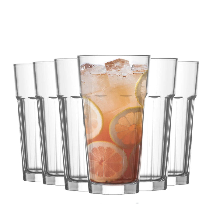 LAV 6 Piece Aras Highball Glasses Set - 360ml