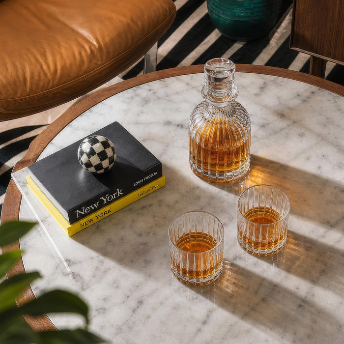 360ml Timeless Crystal Double Whisky Glasses - Pack of Six