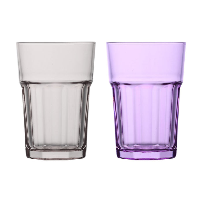 365ml Multicoloured Aras Highball Glasses - Pack of Six