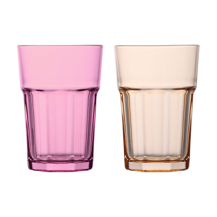 365ml Multicoloured Aras Highball Glasses - Pack of Six