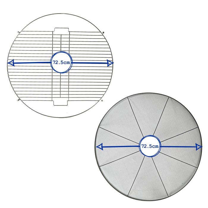 3pc Round Fire Pit, Grill and Dome Set