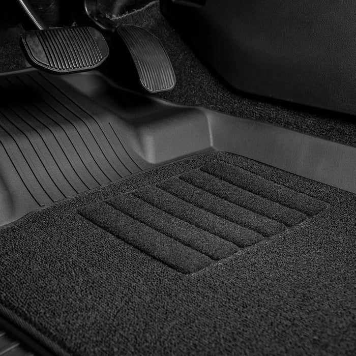 3W Custom Floor Mats Ford F250 F350 F450 F550 2017-2024 Super Duty CrewCab with Under Seat Storage F150 2015-2024 Vehicles & Parts 3W