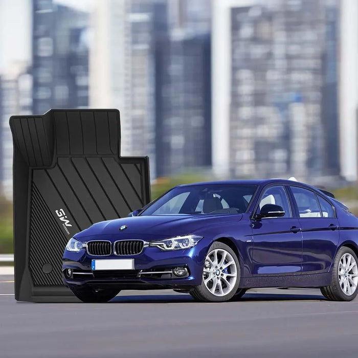 3W BMW F30 3 Series 320i 328d 328i 330e 330i 335i 340i RWD & Sedan 2013-2018 Custom Floor Mats TPE Material & All-Weather Protection (NOT for 335is & GT & X-Drive) Vehicles & Parts 3Wliners
